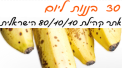 30 בננות ליום - אתר קהילת 80/10/10 בישראל